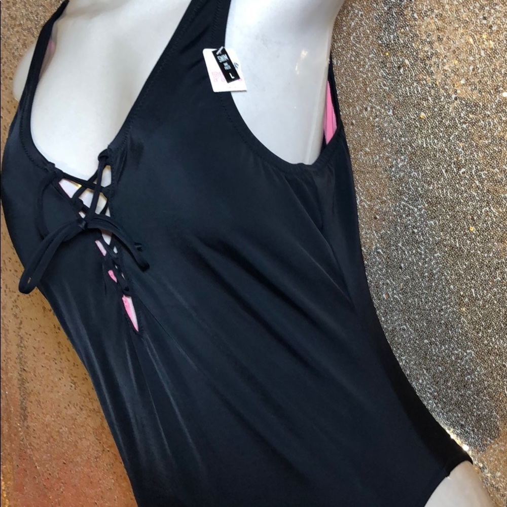 SALE❤️VS PINK STRAPPY ONE PIECE SWIM NWT LG - Picture 3 of 4